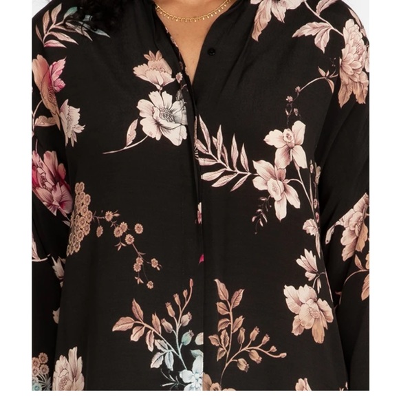 NWT Johnny Was Taos Black Floral Button Down - Picture 4 of 13